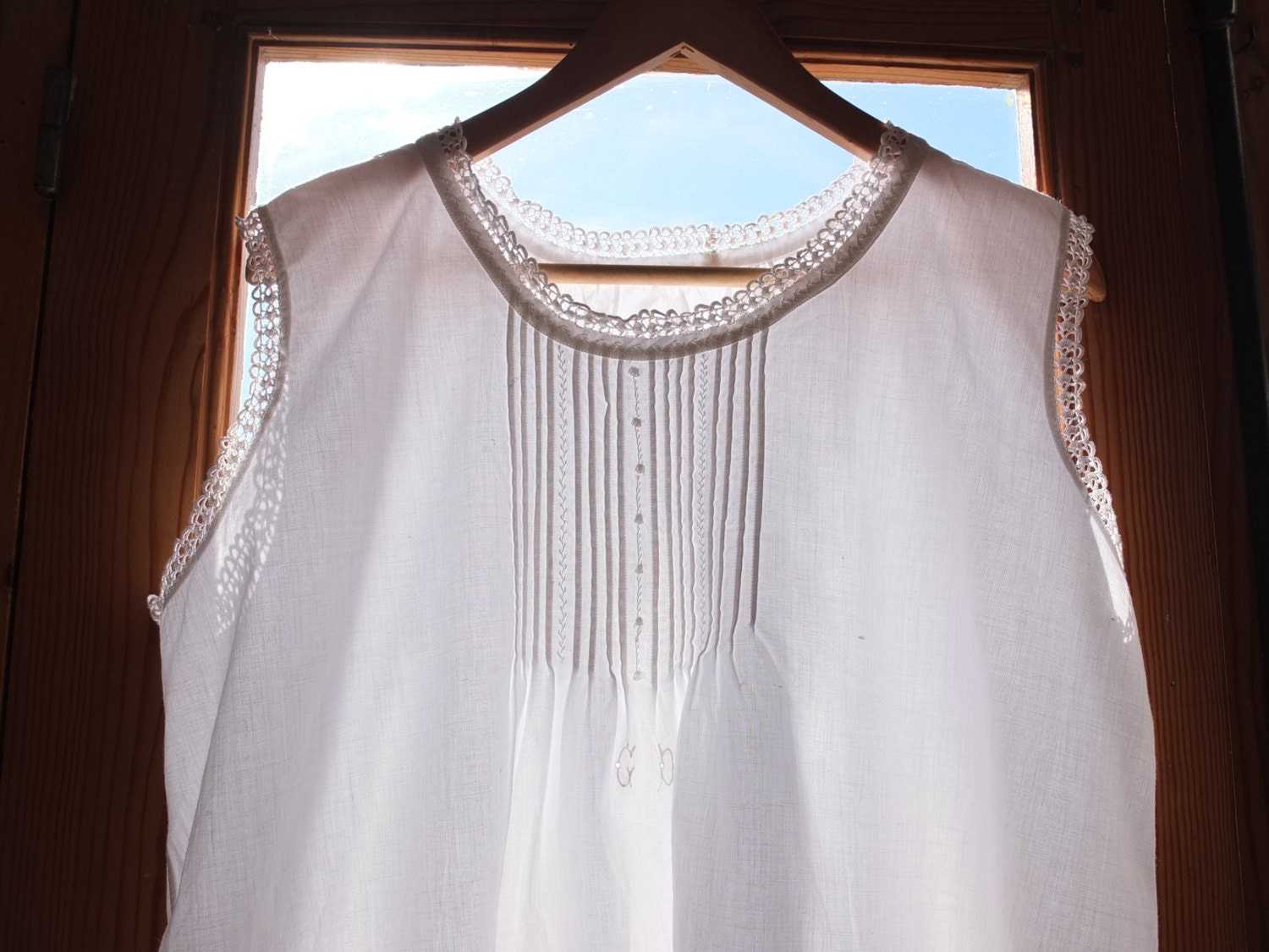 French cotton nightgown, dress