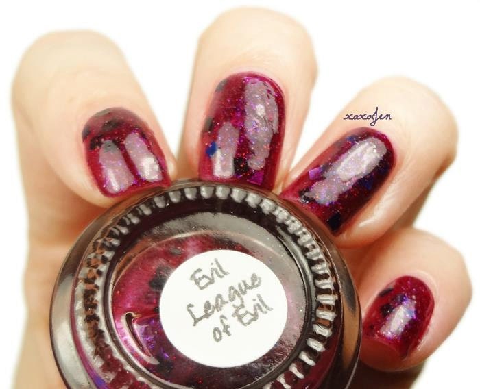Evil League of Evil - Custom Glitter Nail Polish / Lacquer Full Size
