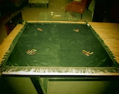 Vintage Bridge Table cover with tassels