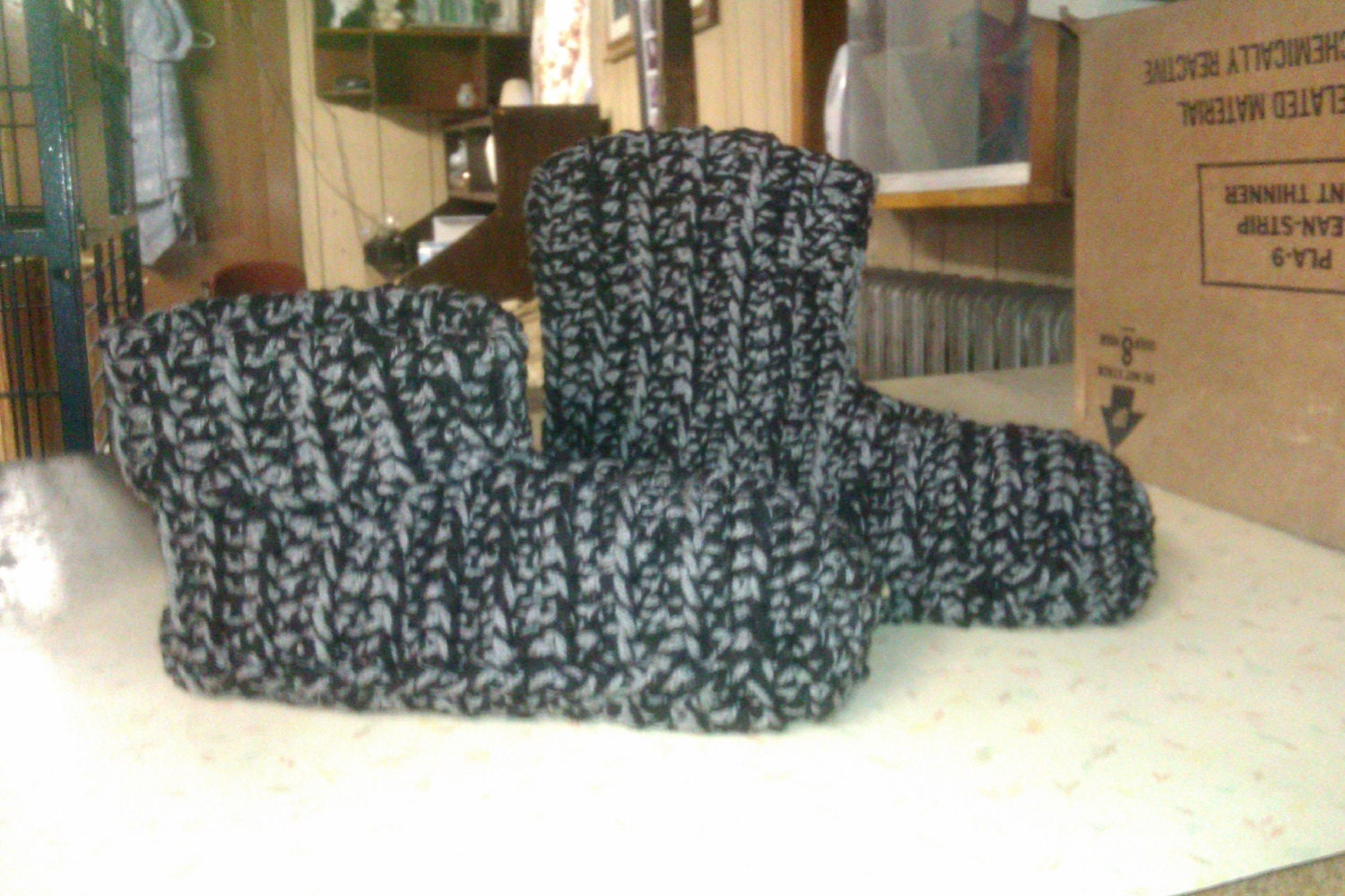 Men's crocheted Bootie (poochie) "Pattern"
