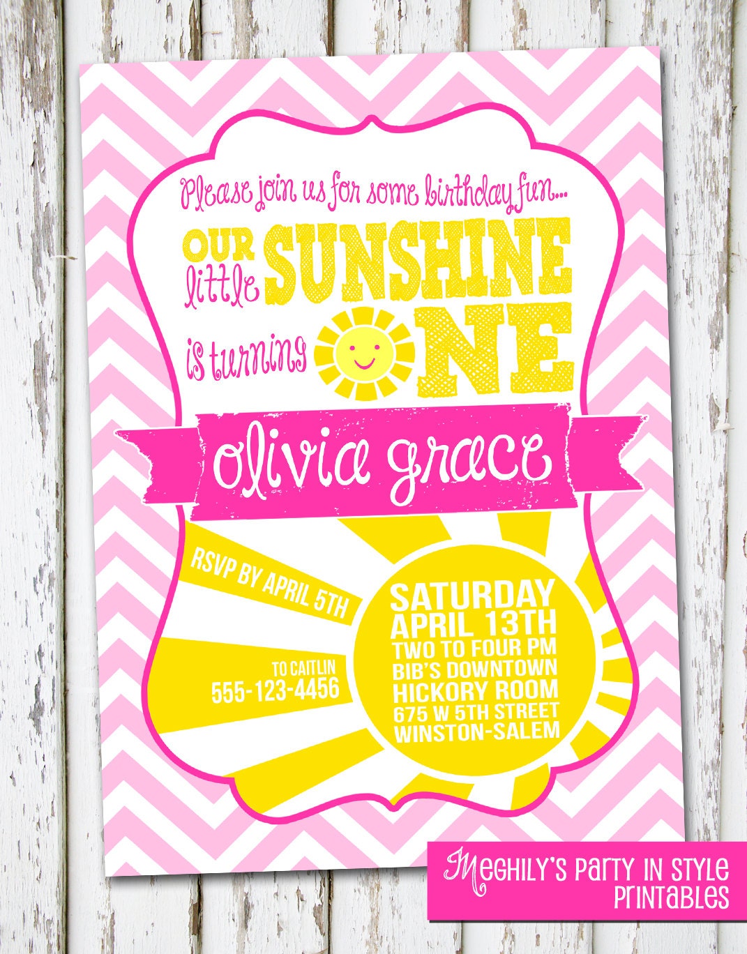 You Are My Sunshine Invitation Il_170x135