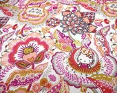 LIBERTY Hello Kitty Tree of Life Garden Orange x Pink Fat Quarter K-6