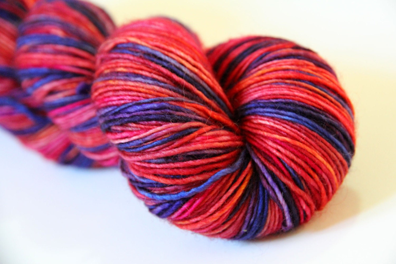Timey-Wimey Pinks/Purples - Wispy 100% Merino Tonal Sock Yarn