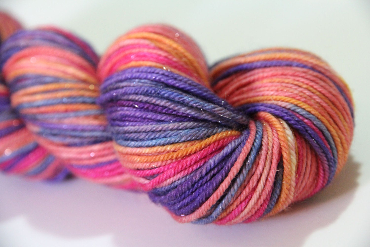 Timey-Wimey Girl Who Waited - Vampiric DK 75/20/5 Merino/Silk/Silver DK Yarn