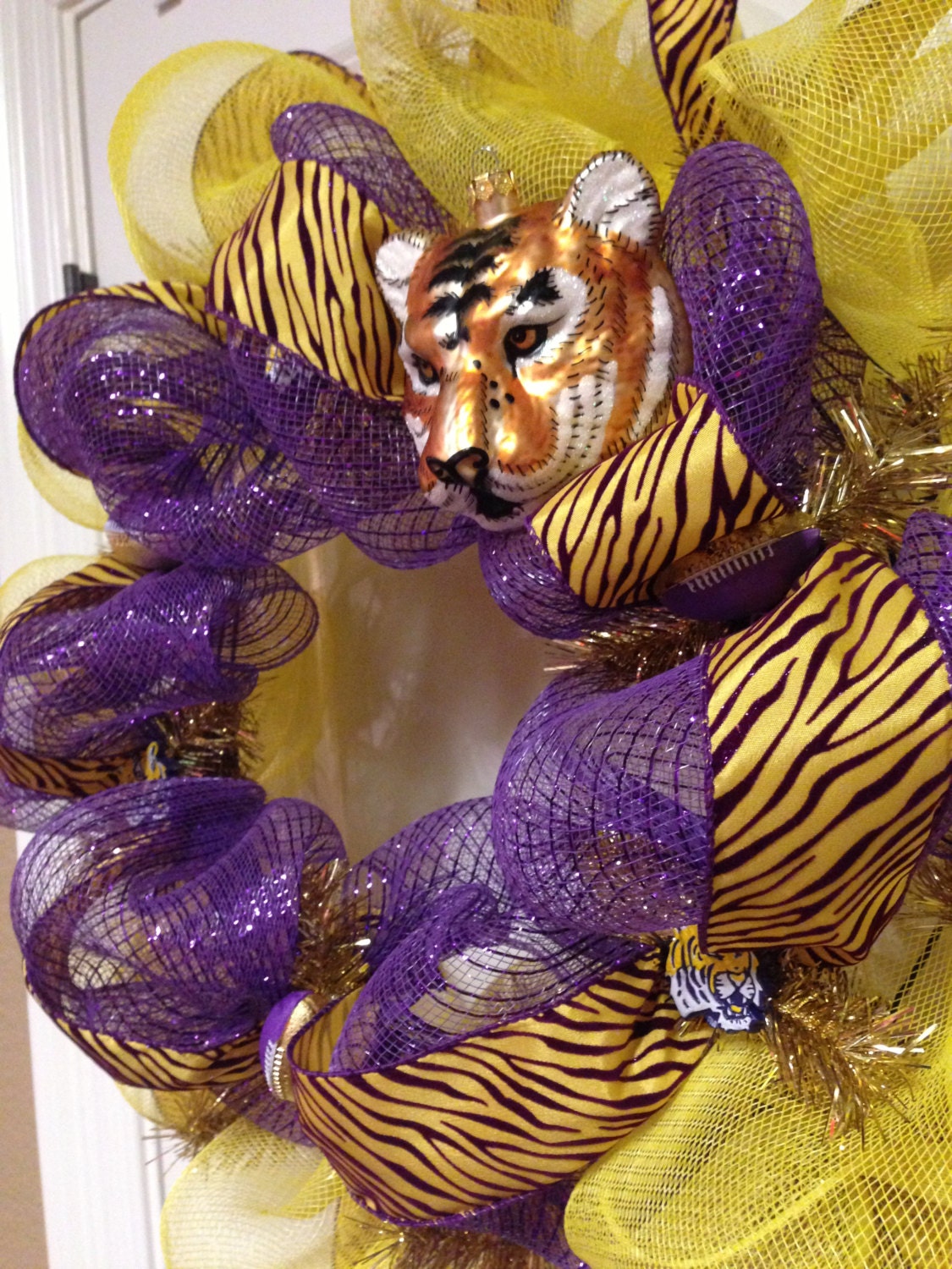 LSU Tigers Football Wreath Spring Wreath Summer Wreath Fall Wreath