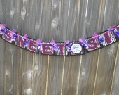 Chic "Sweet Sixteen/Quinceanera" Banner/ Happy Birthday... Pink/Purple/Zebra