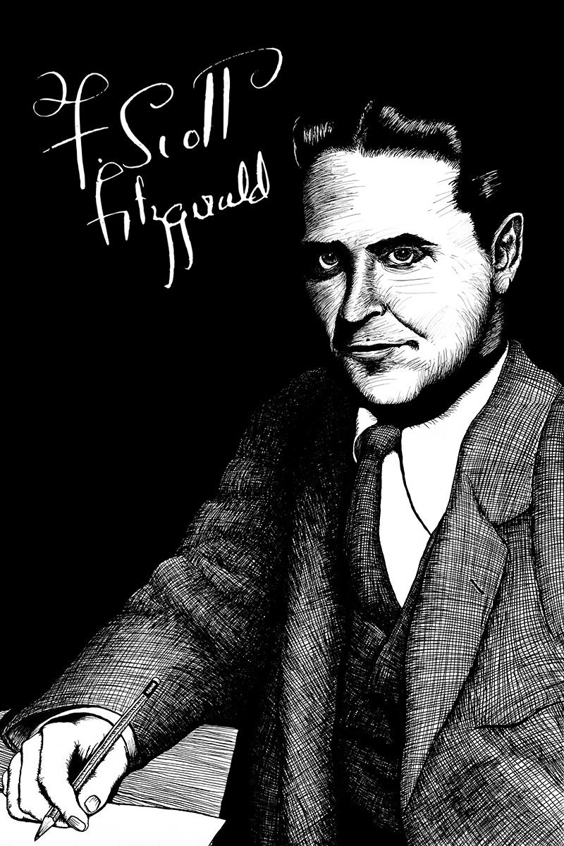 F. Scott Fitzgerald Signature Poster by Ryan Sheffield