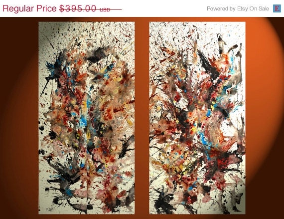 Spring Sale - 2 - HUGE Original - 24x48  Painting - Custom Commissioned Original Art - Abstract - Expressionism - Contemporary Art