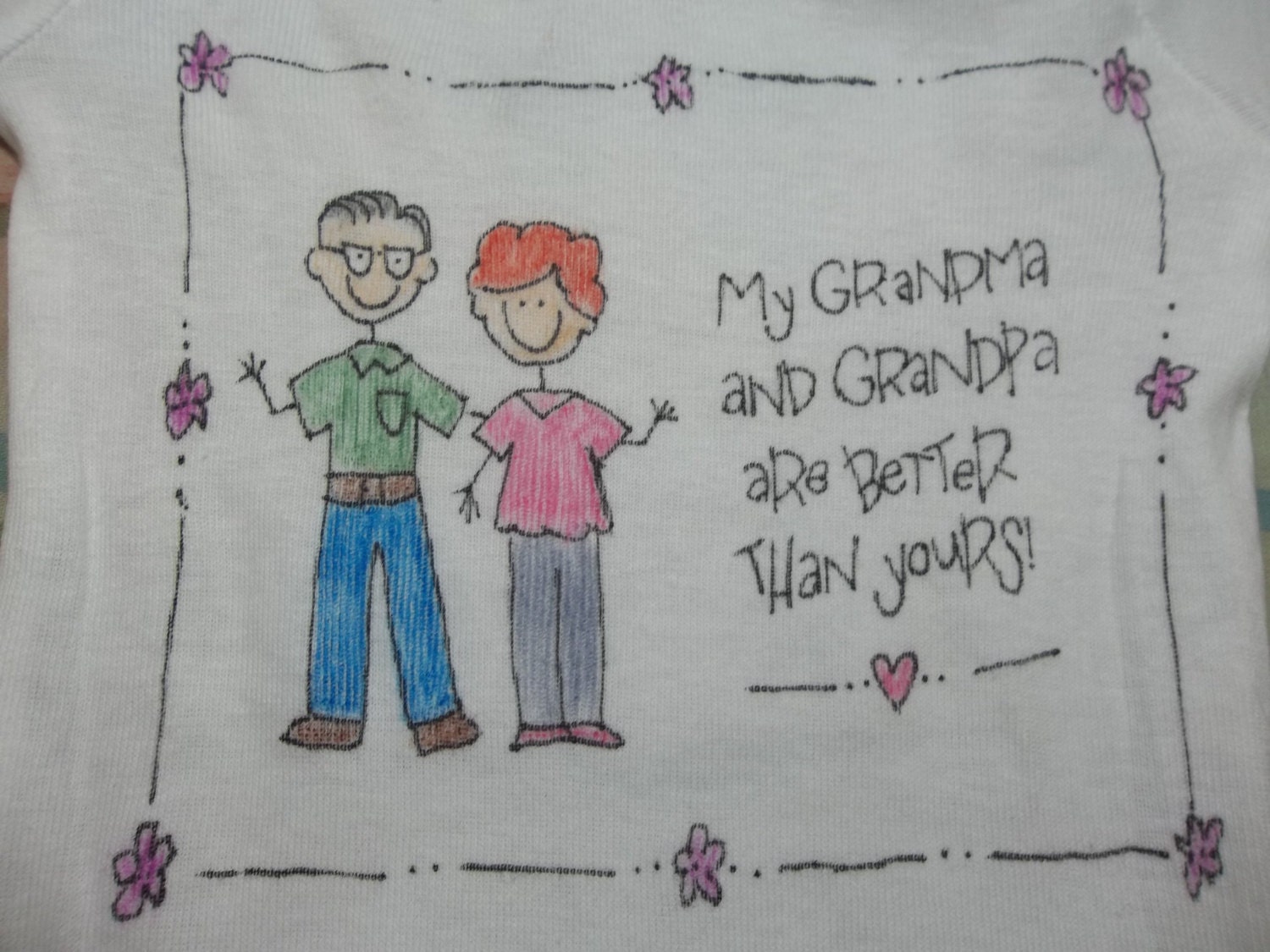 Personalized "best grandparents" artwork