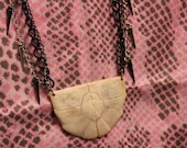 Spikes Necklace with Turtle Shell Pendant