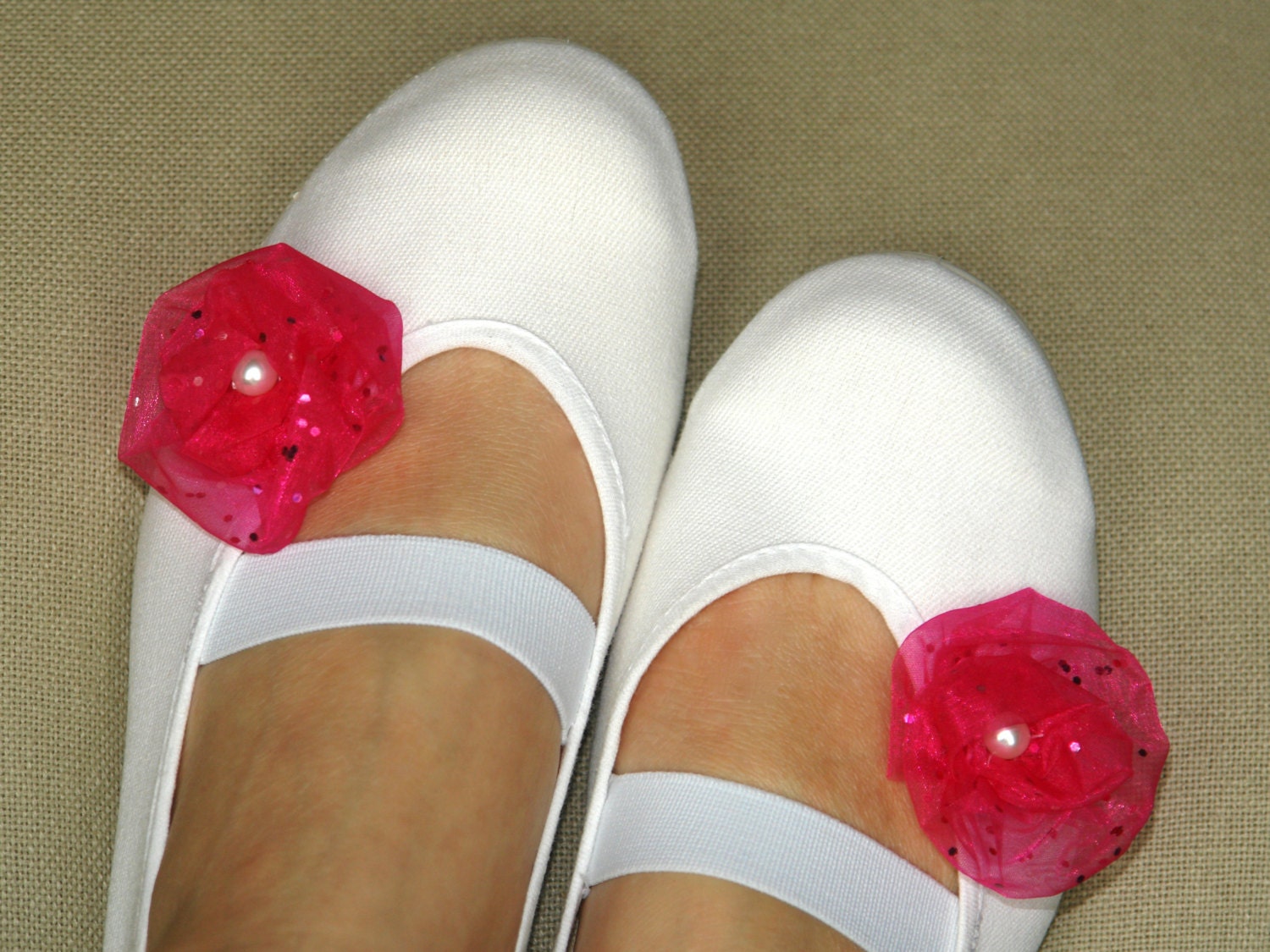 mary janes woman shoes, handmade pink flowers white cotton, flexible sole, gym ballet flats dance dancing summer dress  shoes