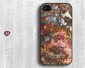 rust metal image design printing Hard case Rubber case iphone 4 case iphone 4s case black  New Iphone 5 case colorized