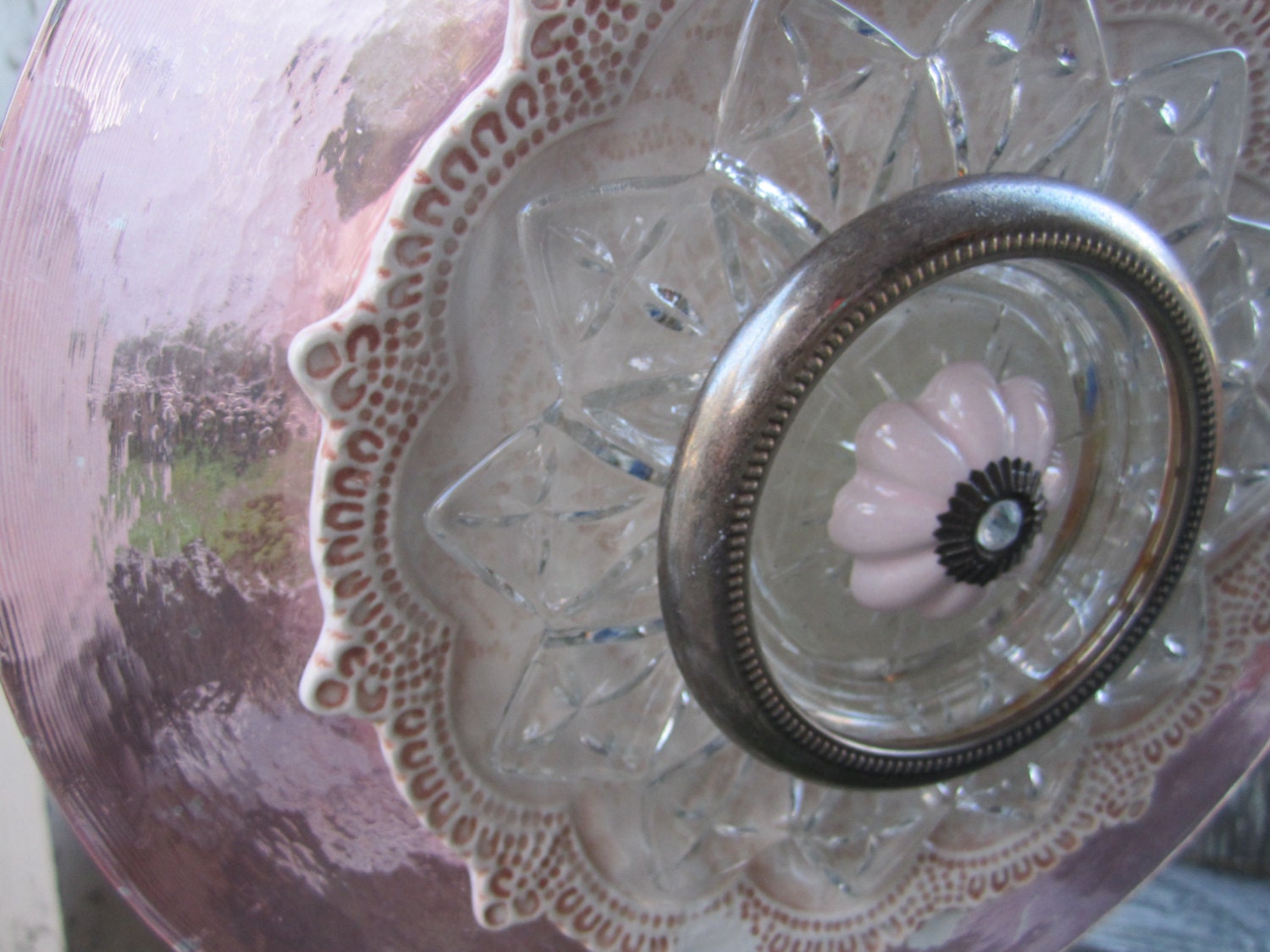 Irridescent Glass Garden Plate