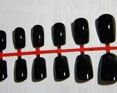 Louboutin Inspired Black Press On Nails