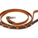 Custom Leather Dog Harness-Day of the Dead-Black-Size Extra Small thru Med.