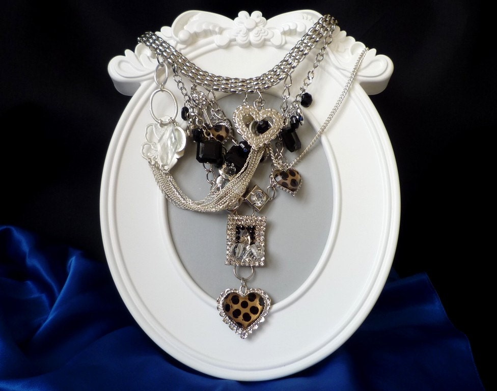 Vintage necklace Coeur de jungle