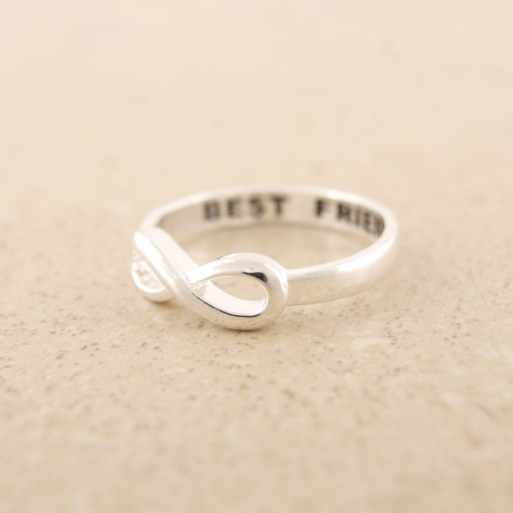 Infinity Best Friends Ring in Silver