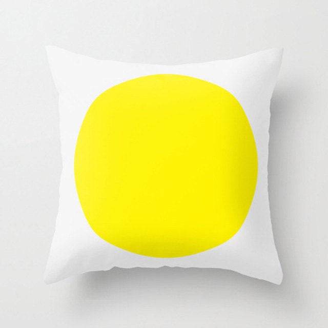 gorgeous dots - Summer cushion/pillow cover - yellow - 20" x 20" - Printerella