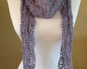 Lacey crochet scarf for spring.