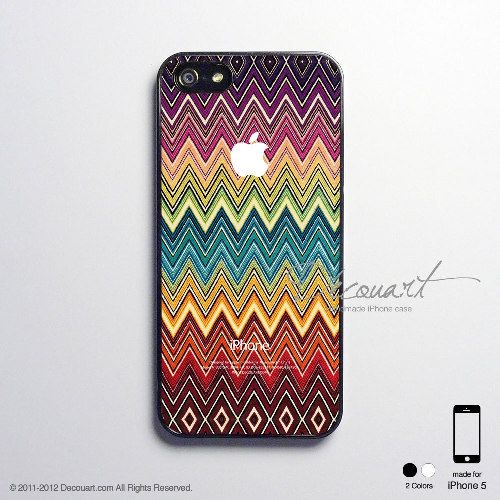 iPhone 5 case, iPhone 4 case, iPhone 4s case, case for iPhone 4, chevron navajo pattern with apple logo B287