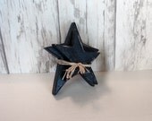 2 Distressed Chunky Wooden Stars - Rustic Primitive Stars