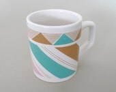5 Vintage Geometric Graphic Mugs