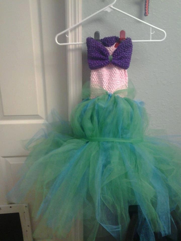 Disney inspired Ariel THE LITTLE MERMAID tutu costume