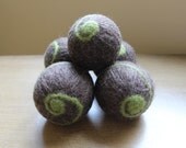 Wool Dryer Ball Set of 5 with Spring Sweet Orange Essential Oil and Bag