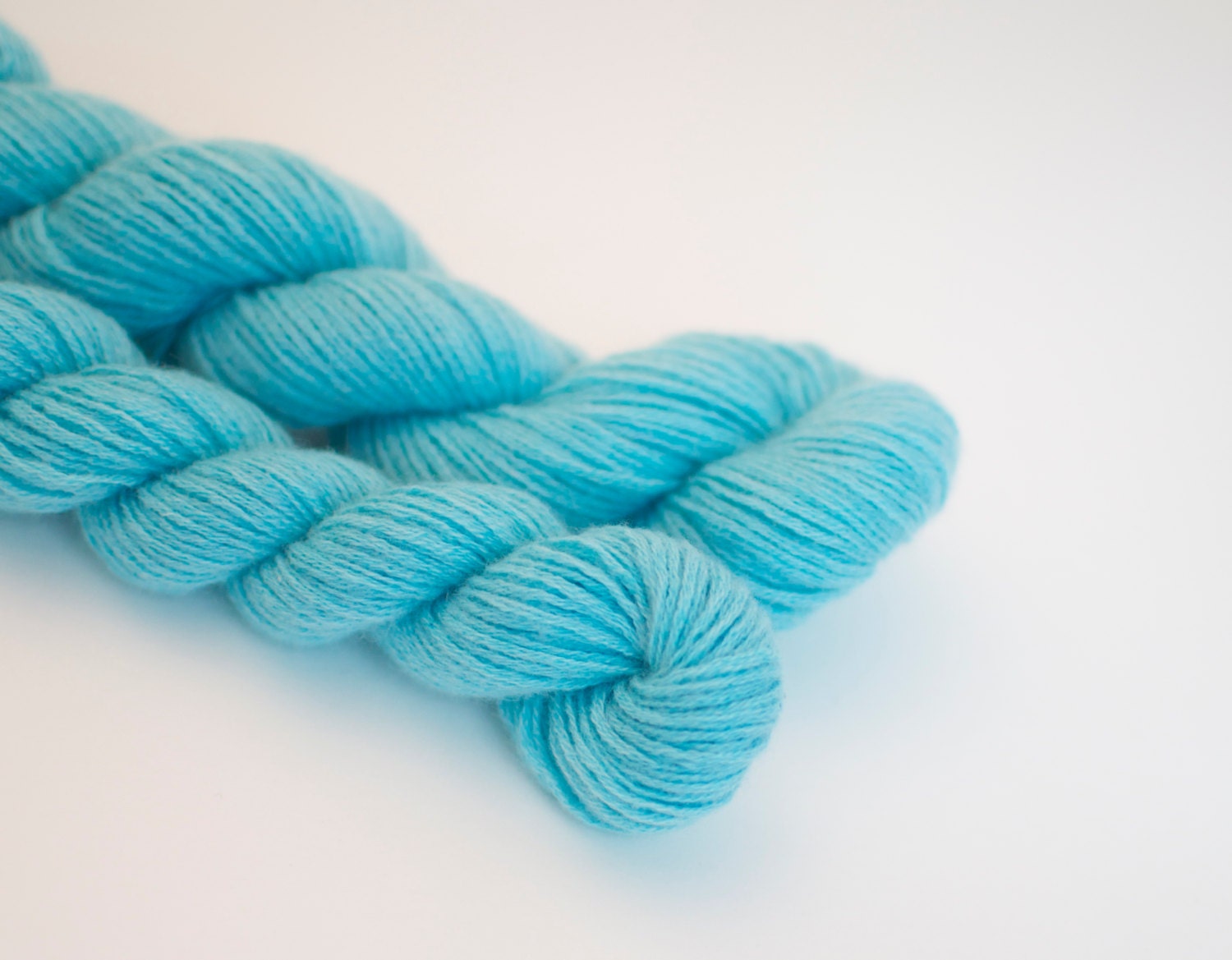 Reclaimed Yarn - 100% Cashmere - Blue Fingering/Sock/Sport Weight - 124 Yards