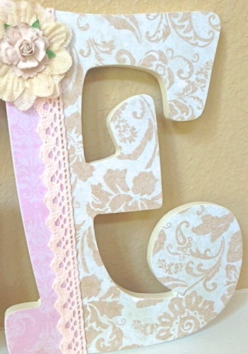 Custom Wooden Nursery Letters- Personalized Name- Baby Name- Girl Room Decor -Painted Wall Hanging Art- The Rugged Pearl