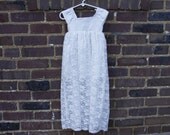 Satin and Lace Baptism Gown
