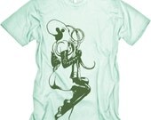 Cthulhu Pinup Girl (on seafoam) MENS Lovecraft Tshirt