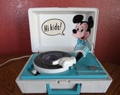 1950s Mid Century Disney Mickey Mouse Record Player Model RP32220