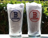 Boston "B Strong" Pint Glass