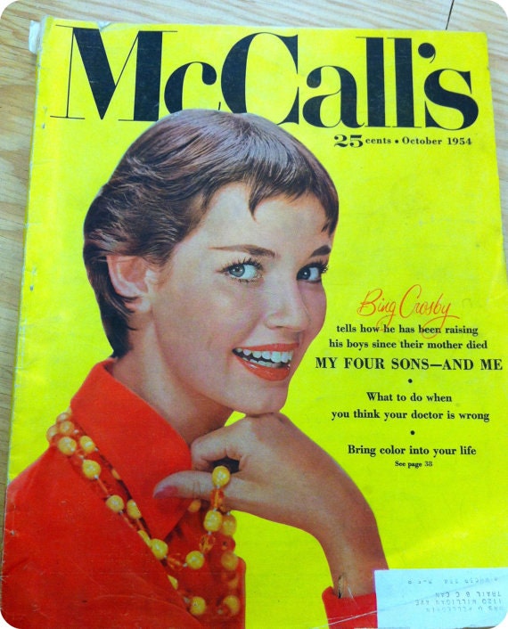McCall's Magazine October 1954 - Interview with Bing Crosby - Article about Jackie O