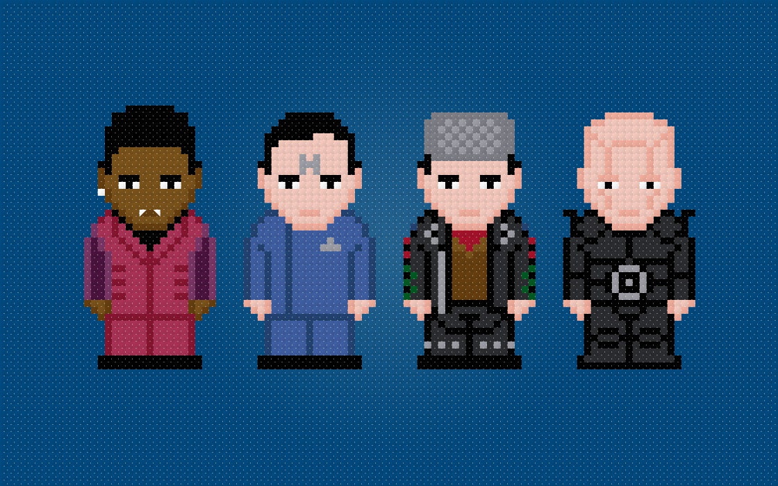 Red Dwarf Characters - Cross Stitch PDF Pattern Download