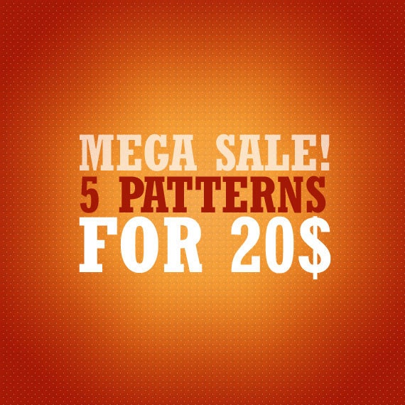 Sale - 5 patterns for 20 dollars - Cross Stitch PDF Patterns