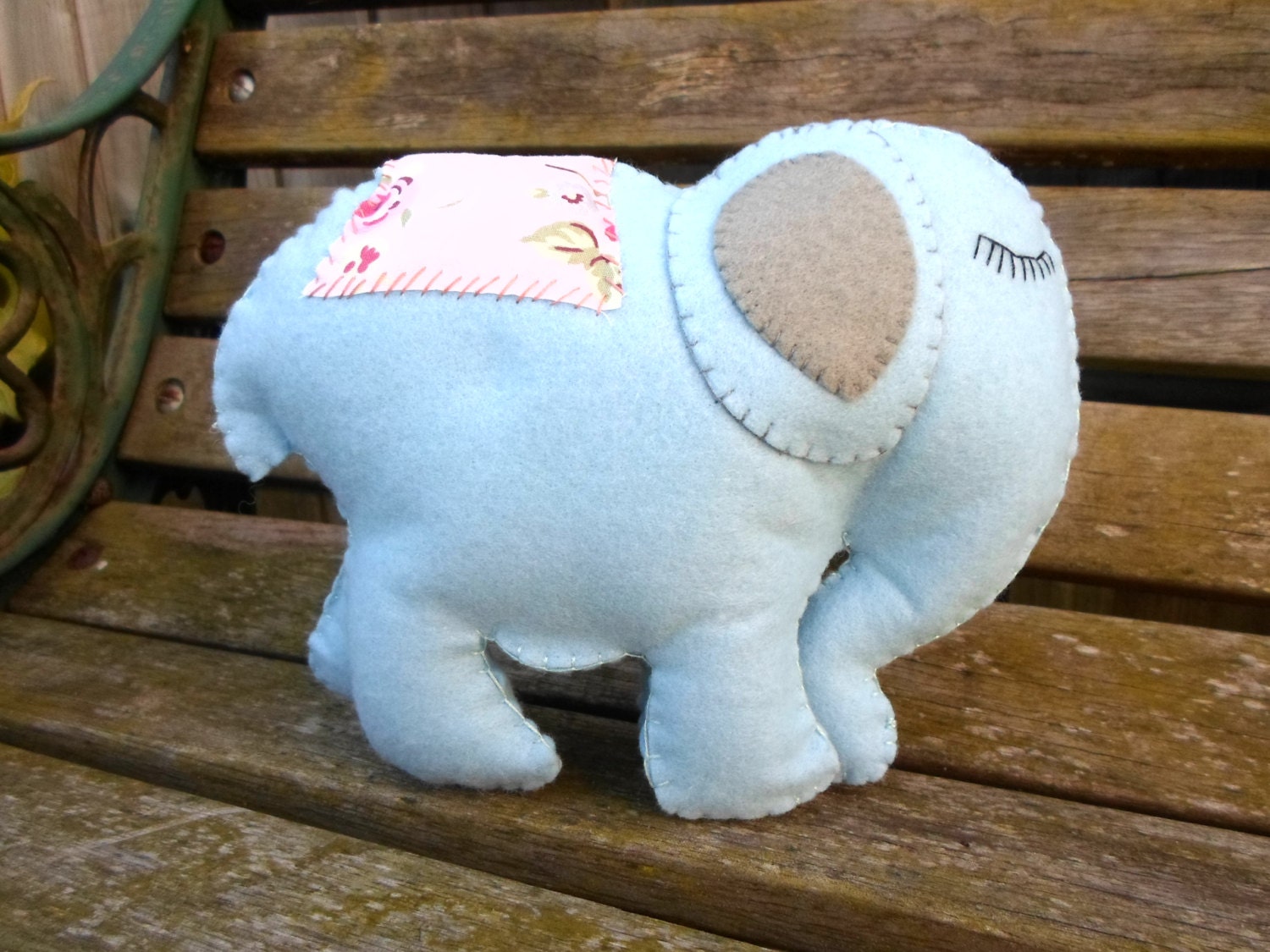 Felt Elephant. Elephant Toy. Soft Elephant. Elephant Plush. Baby Toy.  First Birthday Gift.