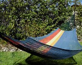 BLU NAVY COTTON -  Queen size hammock