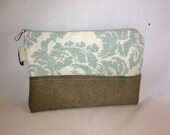 Vintage Blue Clutch with Recycled Materials