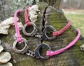 Adjustable Handcuff Bracelet in Pink, Red, Blue, Orange, Yellow, Green