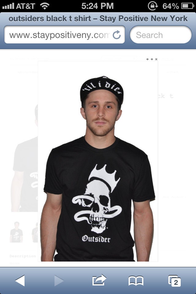 Unisex Outsider New York & Los Angeles Black Tee