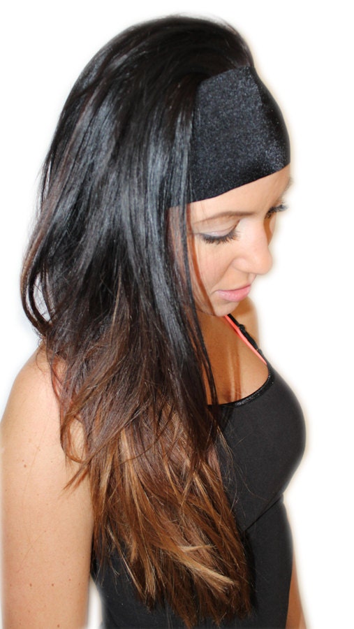 Manda Bee's Luscious Yoga Headband in Midnight Black