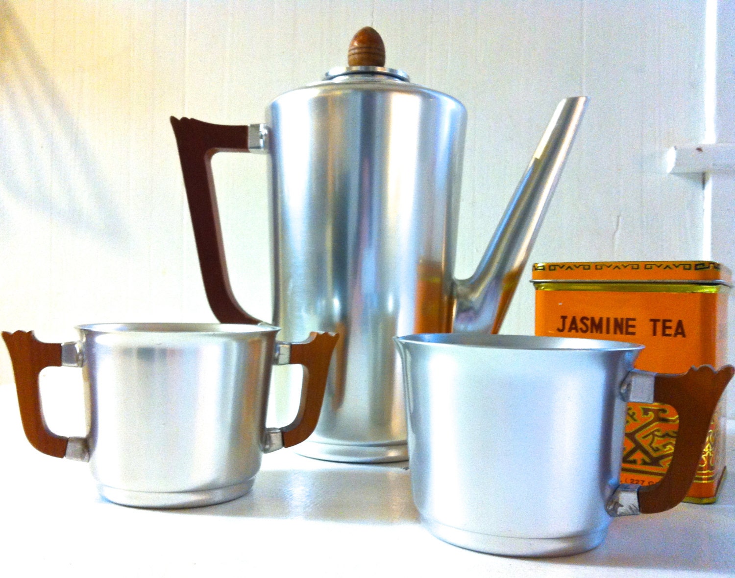 SALE - Art Deco Vintage Kensington Mayfair Coffee / Tea Set 3 piece 1930s / Danish / Scandinavian / Mid-Century