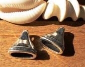 10MM End cap Clasp clousure fastener finding silver color for leather cord