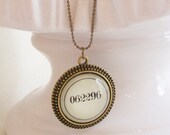 Save the Date (custom) Pendant Necklace