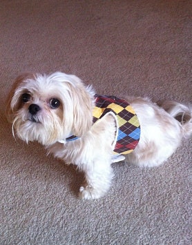 Dog Harness Vest Dog Vest Harness Comfort Harness Dog Clothes Argyle Dog Harness