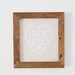 Paper Cut Heart Quote with barn wood frame reclaimed canvas