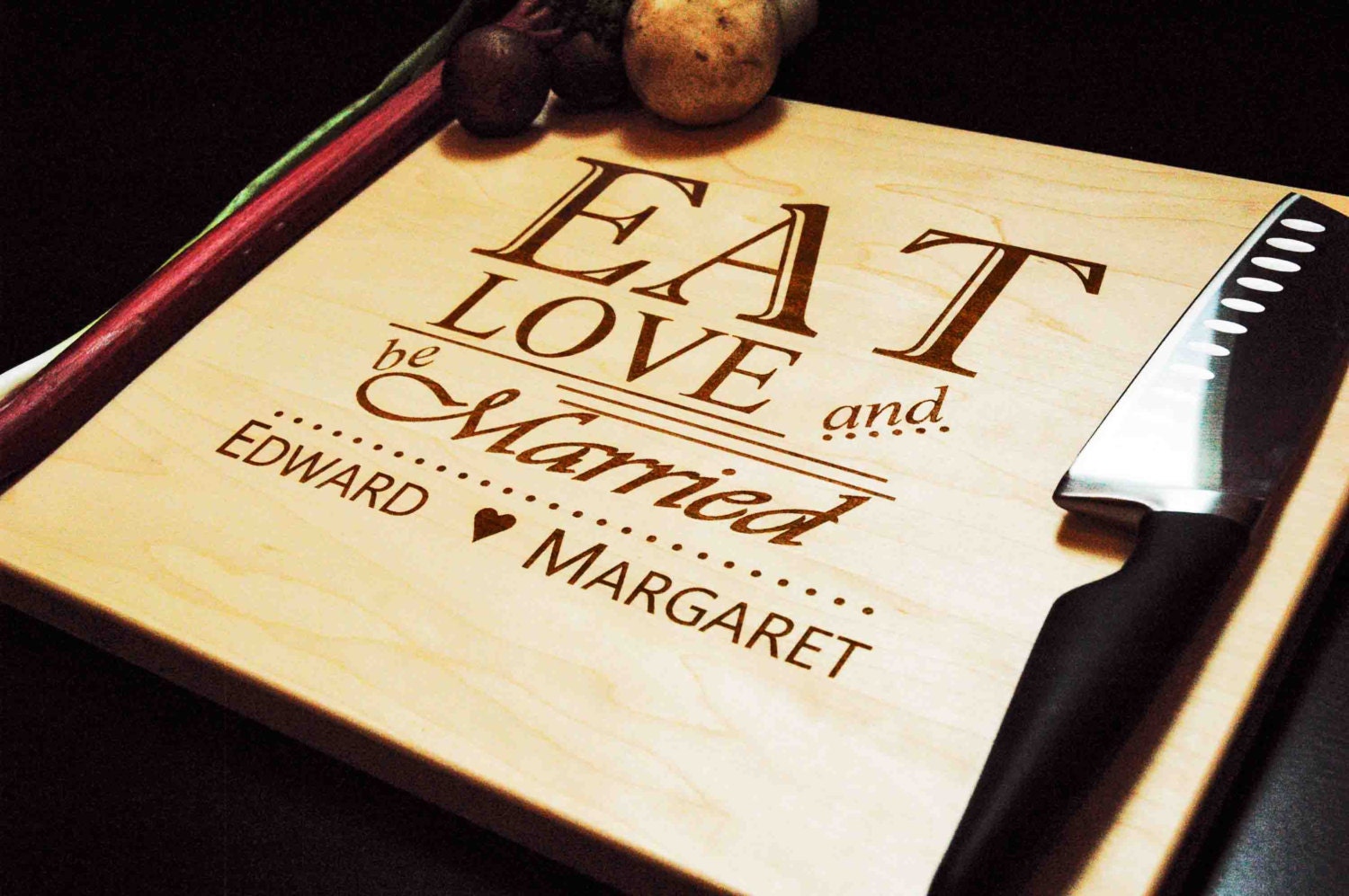 Personalized Cutting board, Cutting Board, Custom Engraved, Cherry or Maple12x15, engraved cutting board, Wedding, Gift, Anniversary, custom