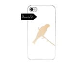 iphone case, bird photography, finch, white brown beige golden gold, pastel pale, branch branches, tree, california, summer